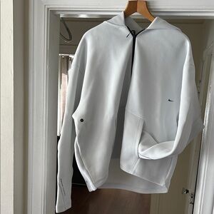 Nike Men's neoprene tech Light Gray Hooded Jacket